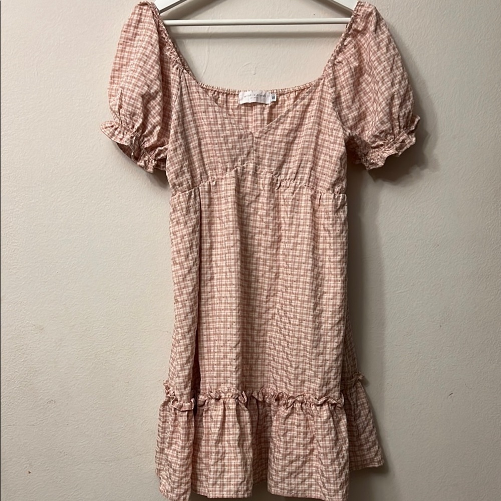 Nectar Elegant Pink Mini Dress with Flattering Fit 314
